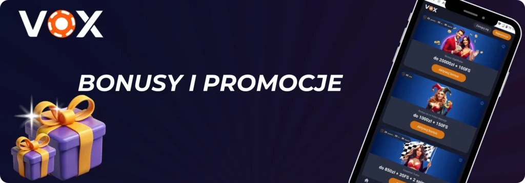 Bonusy i promocje Vox Casino app