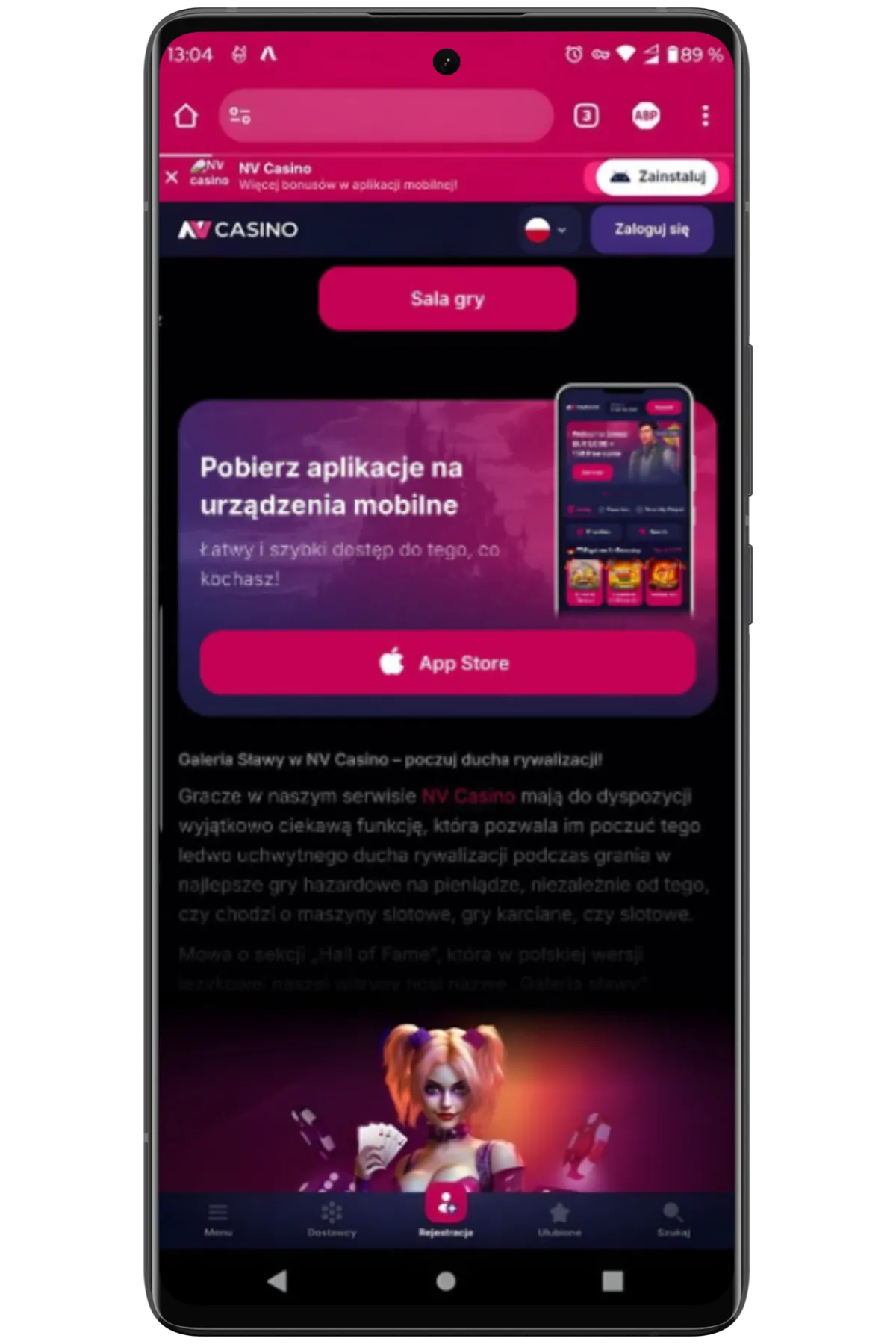 NV Casino app iOS PWA