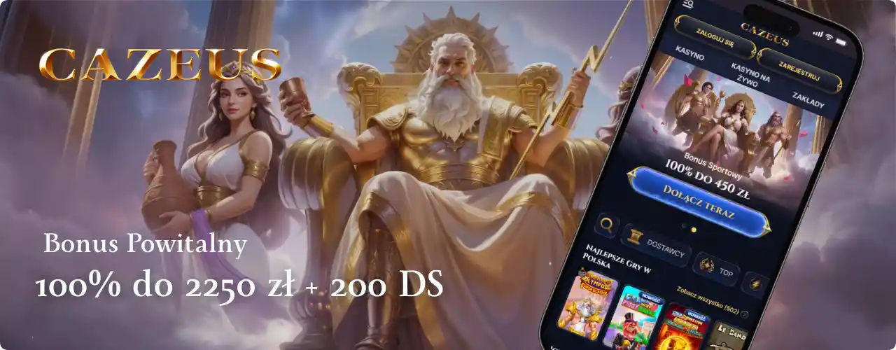 Cazeus Casino app interfejs główny i nawigacja mobilna