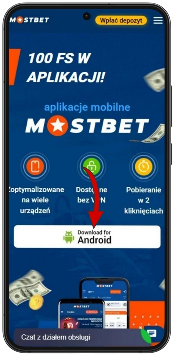 Pobierz APK Mostbet Casino