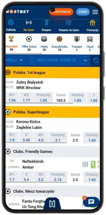 Mostbet Casino zakłady na żywo