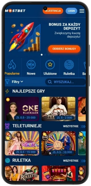 Mostbet Casino kasyno na żywo