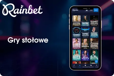 Rainbet Gry stołowe