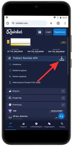 Rainbet Pobierz APK